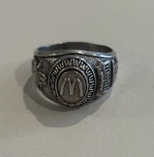 VTG 70's-80's McDonalds Balfour Stainless Employee Recognition Ring