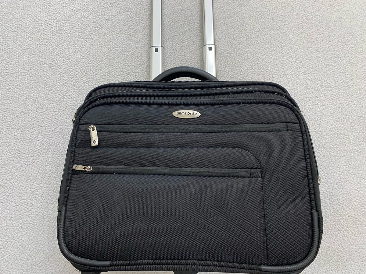 Samsonite Suitcase Bag Black Travel Rolling Retractable Handle Wheel  Overnight