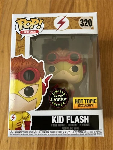 Funko Pop! DC Universe - Kid Flash Chase Glows in the Dark - Hot Topic Exclusive