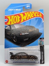 Coche negro Liberty Walk Hot Wheels LB Super Silhouette Nissan Silvia S15
