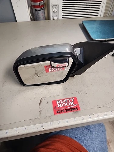 6E5317682A | 2010 - 12 Ford Fusion Left Mirror 3 Pin  Blind Spot Gray LH