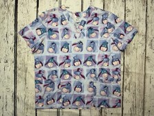 Eeyore All Over Print Character The Wonderful World Of Disney Women's Scrub Top