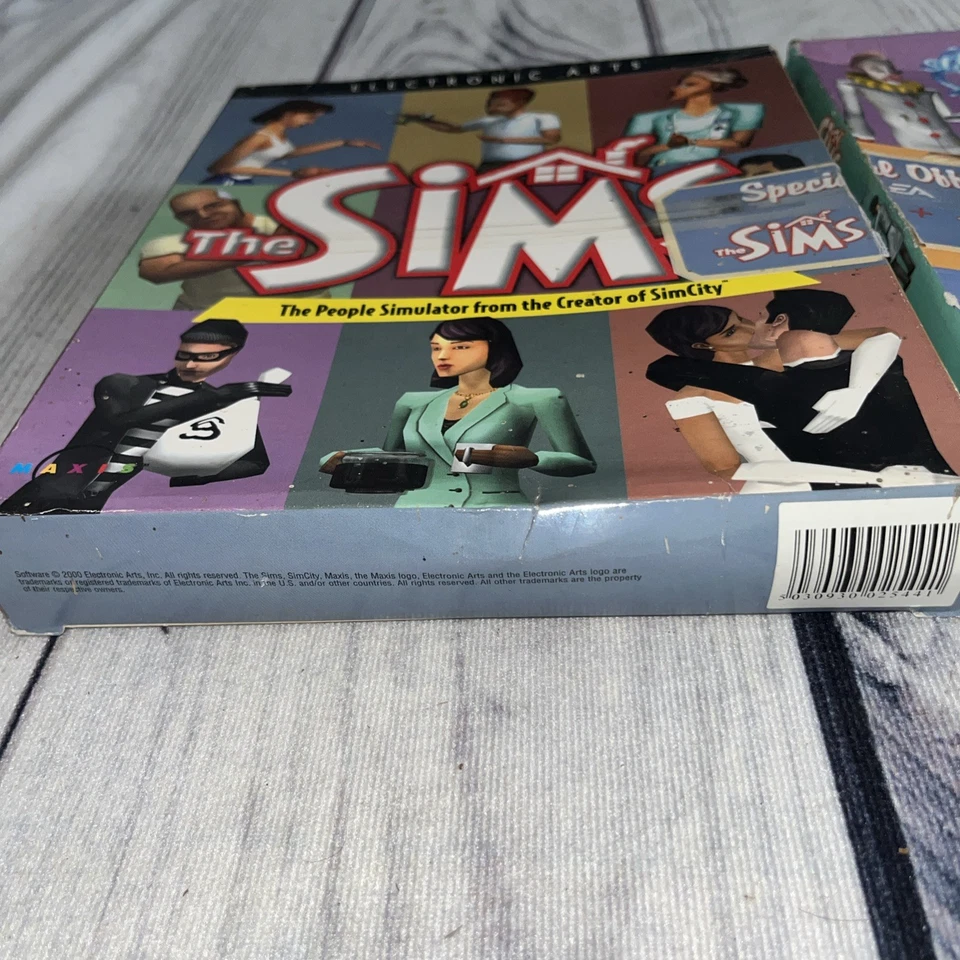 The Sims pc game & living it up expansion Big Box double box new not sealed - Image 2 of 4