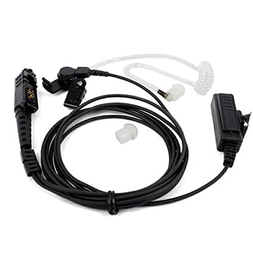 Microfono auricolare 2 fili per radio MOTOROLA XPR3300 XPR3500 E8608 XIR P6620