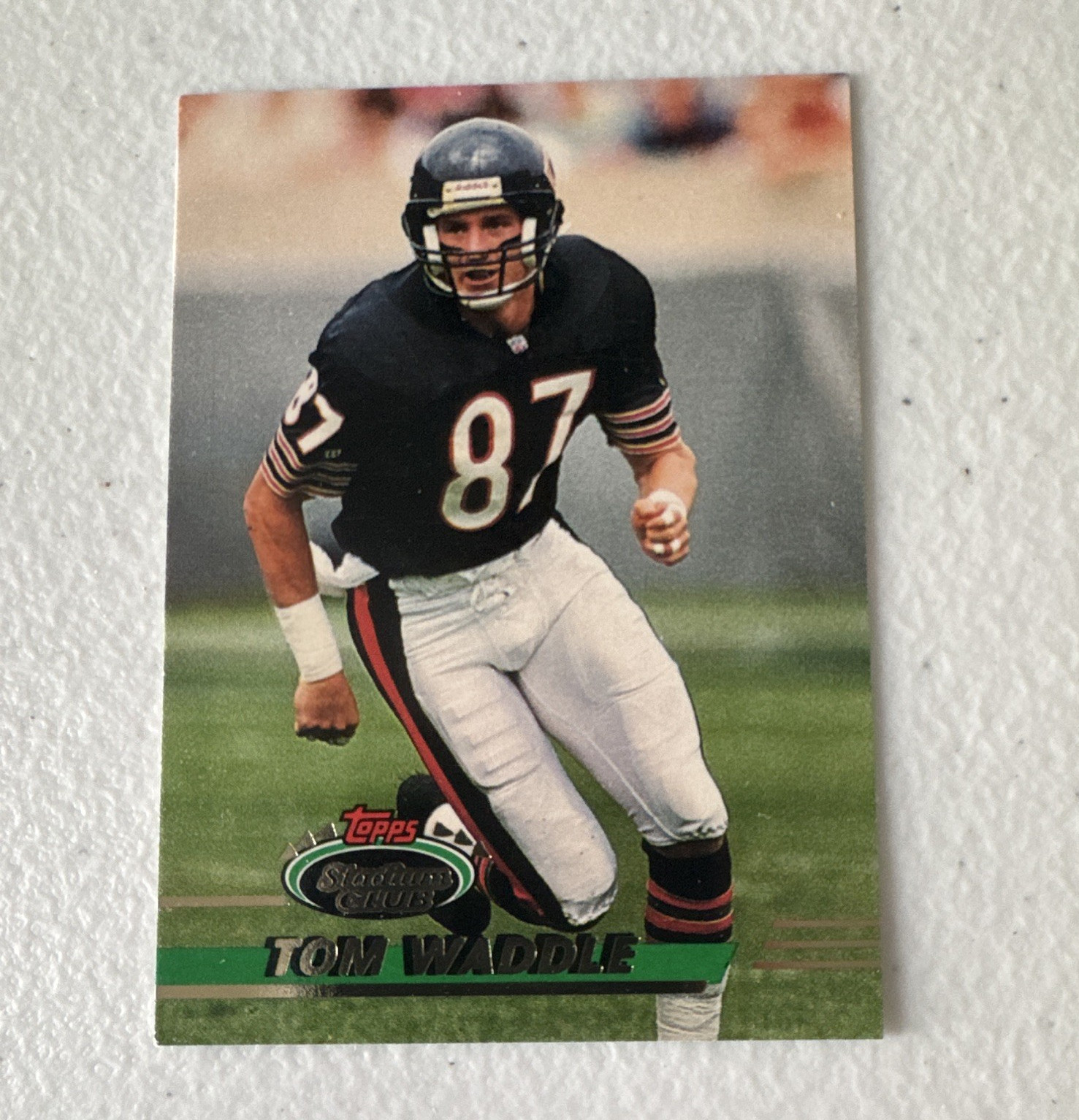 Topps 1993 Stadium Club Tom Waddle Chicago Bears #116 NFL Football Card