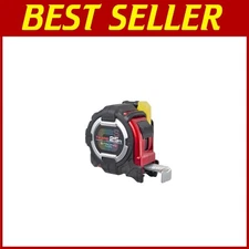 Heavy-Duty 25ft Measuring Tape - Safety Clip Holder