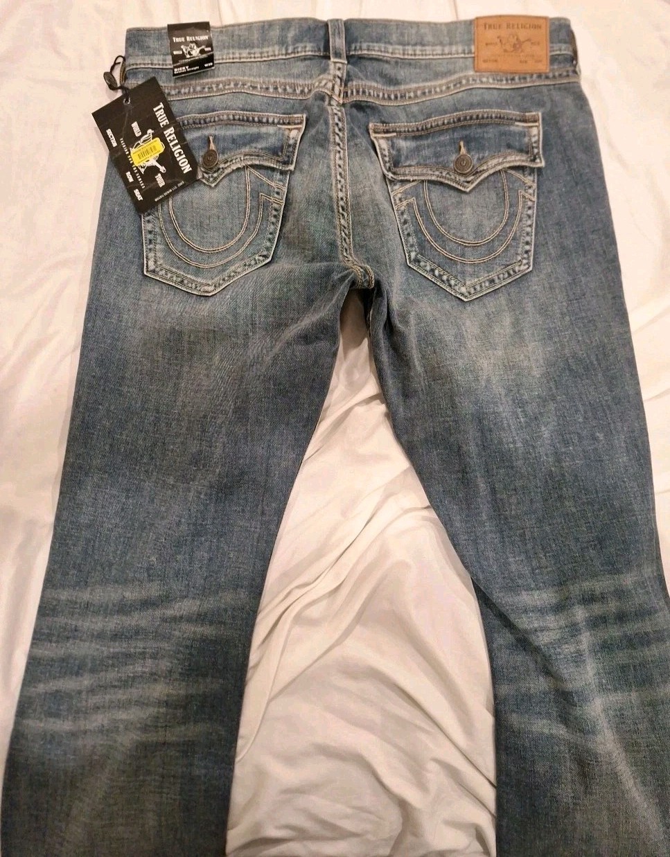 Men True Religion Ricky Straight Jeans Size  W38