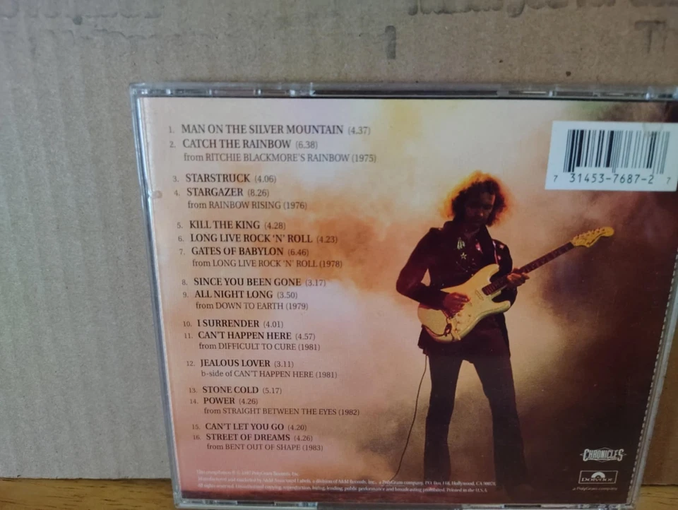 Rainbow CD The Very Best Of Rainbow Gently Used Hard Rock and Metal Foto 3 de 3