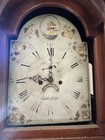 Antique grand father clocks Chippendale Walnut Tall Case Jacob Hege Sailing Ship — photo 1