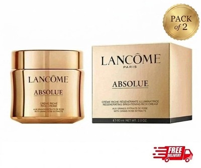2 Pack Lancome Absolue Revitalizing Brightening Rich Cream 60ml/2oz New & Sealed
