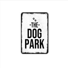 The Dog Park Sign  Rustic Pet Park Yard Sign for Backyard, Garden, or Community