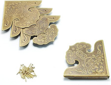 Metal Corner Guard  Box Corner Protectors 4Pcs Metal Decorative Corner Guard ...