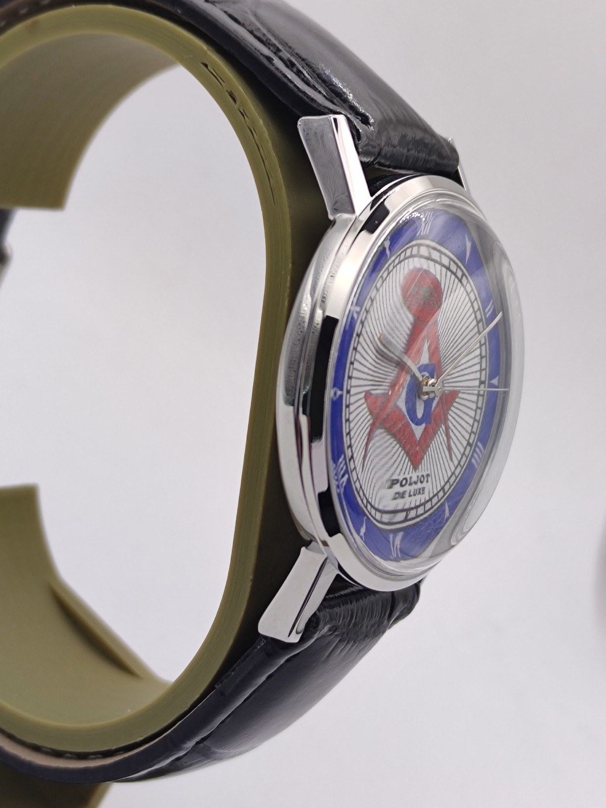 Poljot de Luxe Masonic Style Men's Watch  Slim 2209 Vintage Mechanical Soviet 