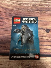 New Lego Brick Headz Captain Armando Salazar, 41594, 118 Pieces, Damaged Box