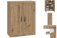 HäNgeschrank Wandschrank Artisan-Eiche 69,5X34X90 Cm Holzwerkstoff