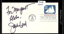 Jack Lord Signed 1st Day Cover AUTO   Over 1000 First Day Auto's 4 sale