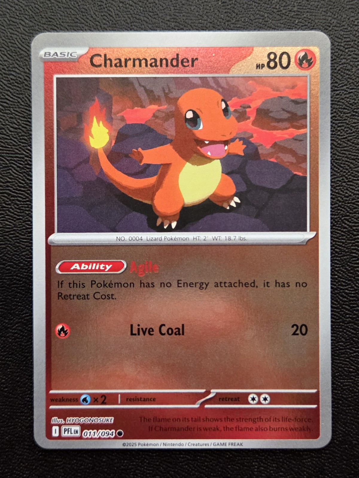 Charmander Common ME02: Phantasmal Flames 011/094 NM