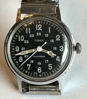Vintage 1966 Viet Nam ERA  TIMEX 24 HR DIAL WATCH 30.5mm Wrist Watch - RUNS  G16