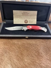 BOKER Damascus Folding Knife With Box, 300 folds, NOS