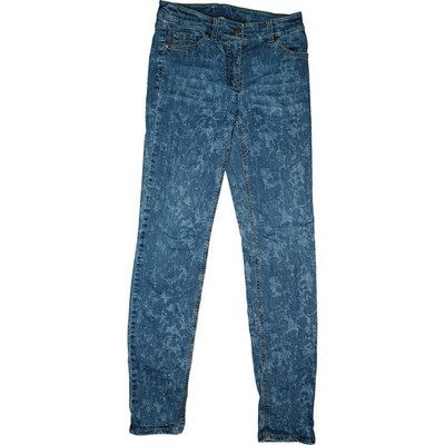 GERRY WEBER 36R L32 Jeans Hose Blau Muster Wmn Stretch Skinny Best4me Roxeri W26