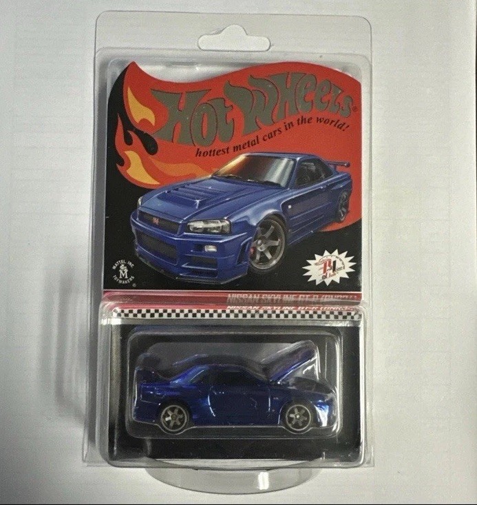 Hot Wheels RLC Nissan Skyline GT-R BNR34 Purple and Blue | eBay