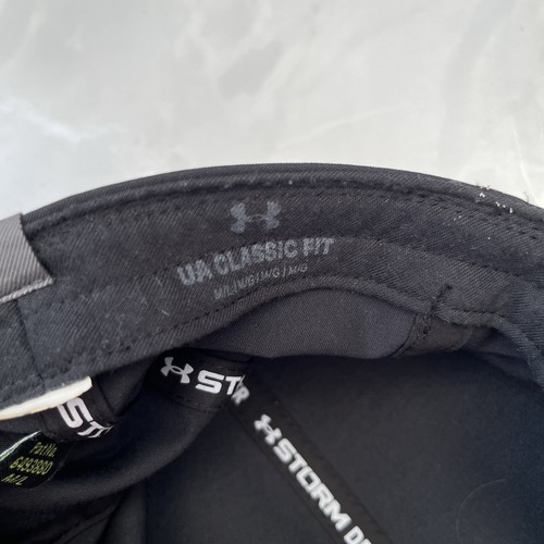 Mens Under Armour Storm Driver Black Stretch Fit Golf Cap - Size Medium/Large - Picture 6 of 7