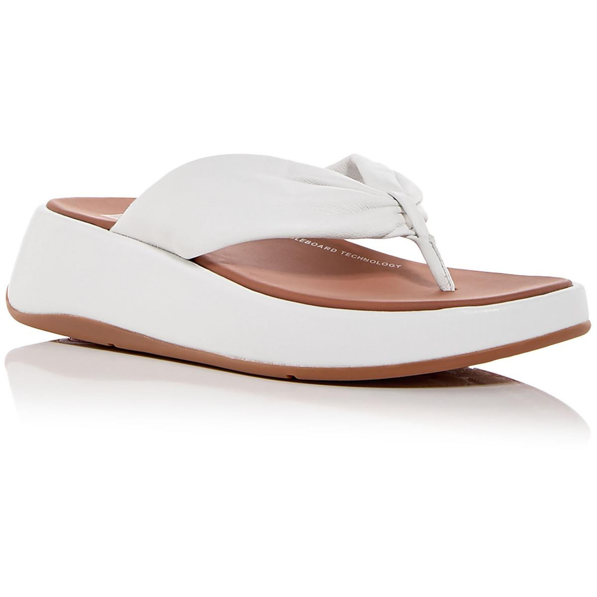Женские босоножки на ремешках из кожи с комфортной стелькой F MODE Fitflop Womens BHFO 8037