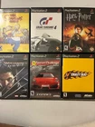 Ps2 Game Lot Of 6 PlayStation 2 Games The Simpsons, GT4, Crazy Taxi, Wolverine