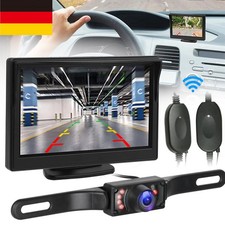 Auto Rückfahrkamera mit 5" LCD Monitor LKW Bus Funk Kabellos Rückseiten Kamera