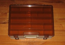 TWO SIDED FISHING TACKLE BOX OR CRAFT STORAGE BOX-NEW 