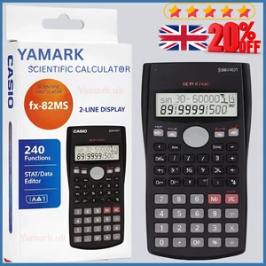 Casio FX82MS Calculatrice scientifique avancée pour le niveau A & Gcse -2 LINE DISPLAY