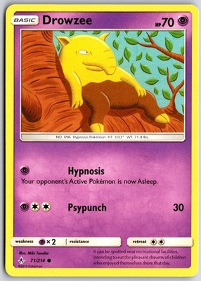Drowzee 71 C Unbroken Bonds Pokemon NM/M