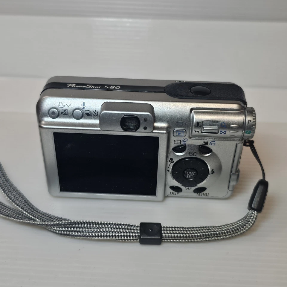 Canon PowerShot S80 8MP 3.6x Optical Zoom Digital Camera Parts Or Repair  - Image 2 of 4