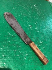 VINTAGE MEDICAL BOLO KNIFE Machete 10" Blade unmarked 6-pin Handle