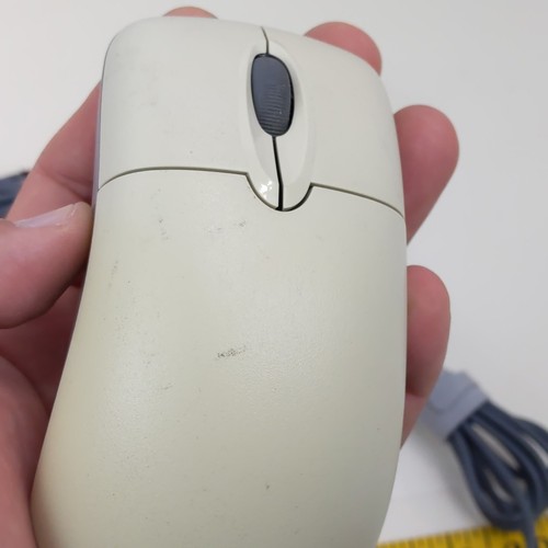 Microsoft Wheel Mouse Optique USB PC Ordinateur Périphérique Blanc Gris - Photo 5/6