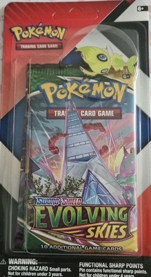 Pokémon 2x Booster PIN Blister Evolving Skies Chillin Reign NEU
