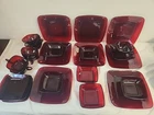 VTG 1950'S Anchor Hocking Royal Ruby Glass Mid-Century Charm DINNER SET 29 PCS