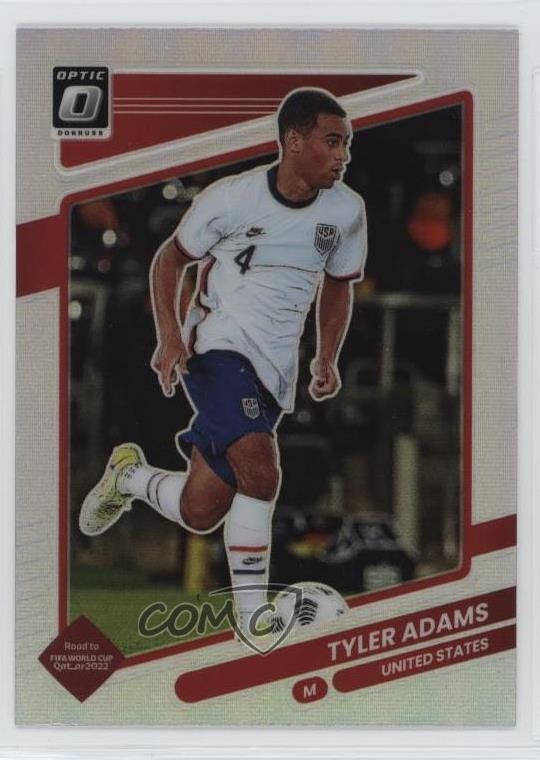 2021-22 Panini Donruss Road to Qatar Optic Holo Prizm Tyler Adams #166 0y59