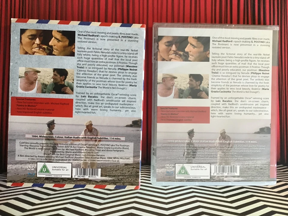 IL POSTINO *NEW/Sealed* Blu-ray & DVD + SLIPCOVER. Cult Films - Image 4 of 4
