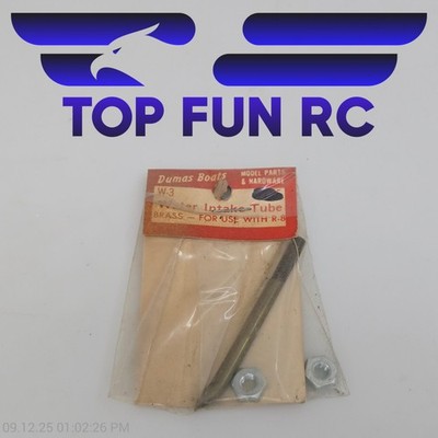 Dumas Boats W-3 Water Intake-Tube, Brass For R-8 Model