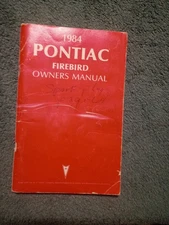1984 PONTIAC TRANS AM / FIREBIRD + OWNER'S MANUAL / ORIGINAL GUIDEBOOK!