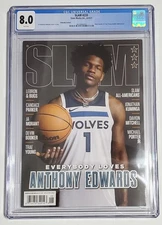 Anthony Edwards Rookie Slam Magazine CGC 8.0 1st Cover 