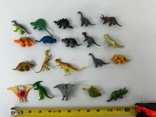 Dinosaur Toy set of 20 Assorted Mixed Plastic Rubber what you see/what you get