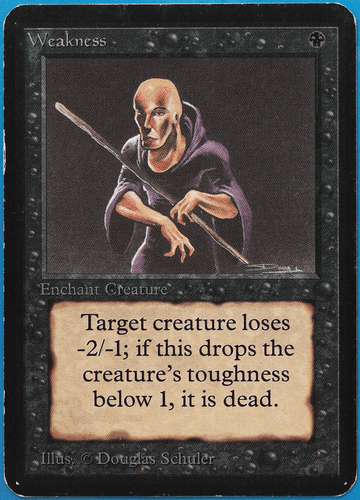 Weakness Alpha PLD Black Common MAGIC THE GATHERING CARD (ID# 497377) ABUGames - Picture 1 of 2