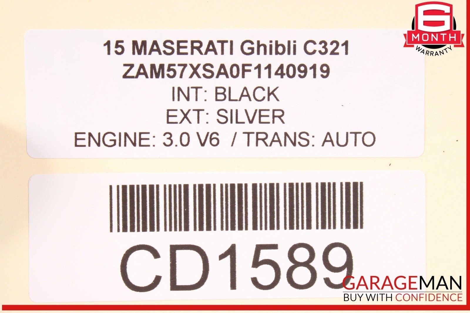 Maserati Ghibli 2014-2022 REAR+RIGHT+LOWER Seat cushion