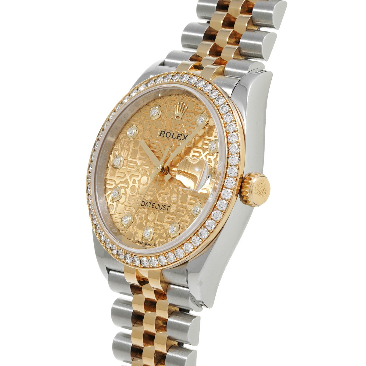 ROLEX Datejust 126283RBR Champagne computer/diamond WATCH 707189