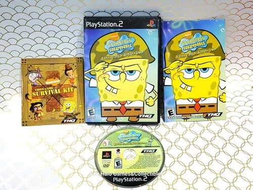 SpongeBob SquarePants: Battle For Bikini Bottom (PlayStation 2, 2003)CIB, Tested