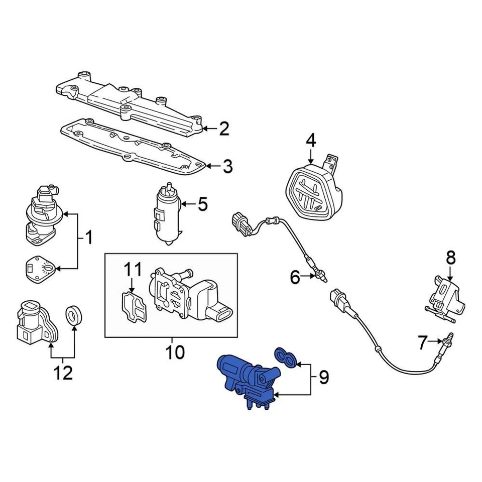 For Honda Civic 1999-2000 Honda 36162P2EA11 Vapor Canister Purge Solenoid Foto 3 de 3