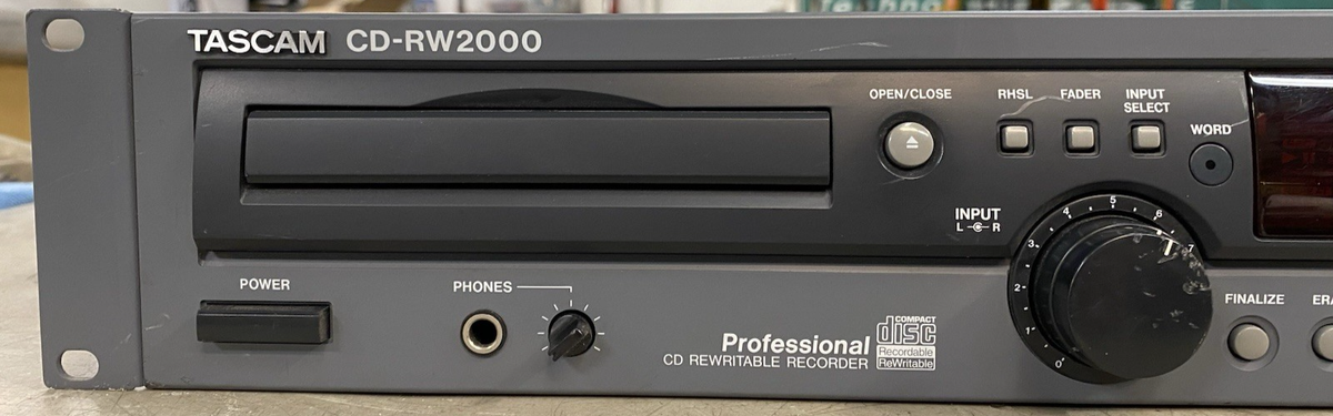 TASCAM CD-RW2000 Professional CD Rewritable Player Recorder FOR