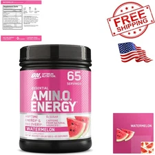 Amino Energy Pre-Workout Powder - Watermelon Flavor, 65 Servings, Keto-Friendly